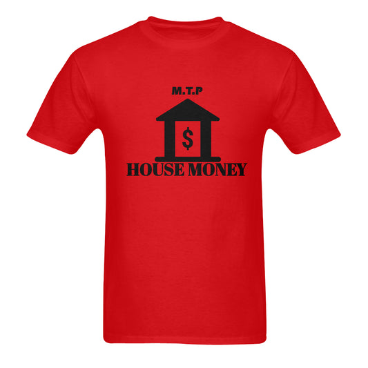 mtp HOUSE MONY TEE Men's T-Shirt in USA Size (Two Sides Printing)