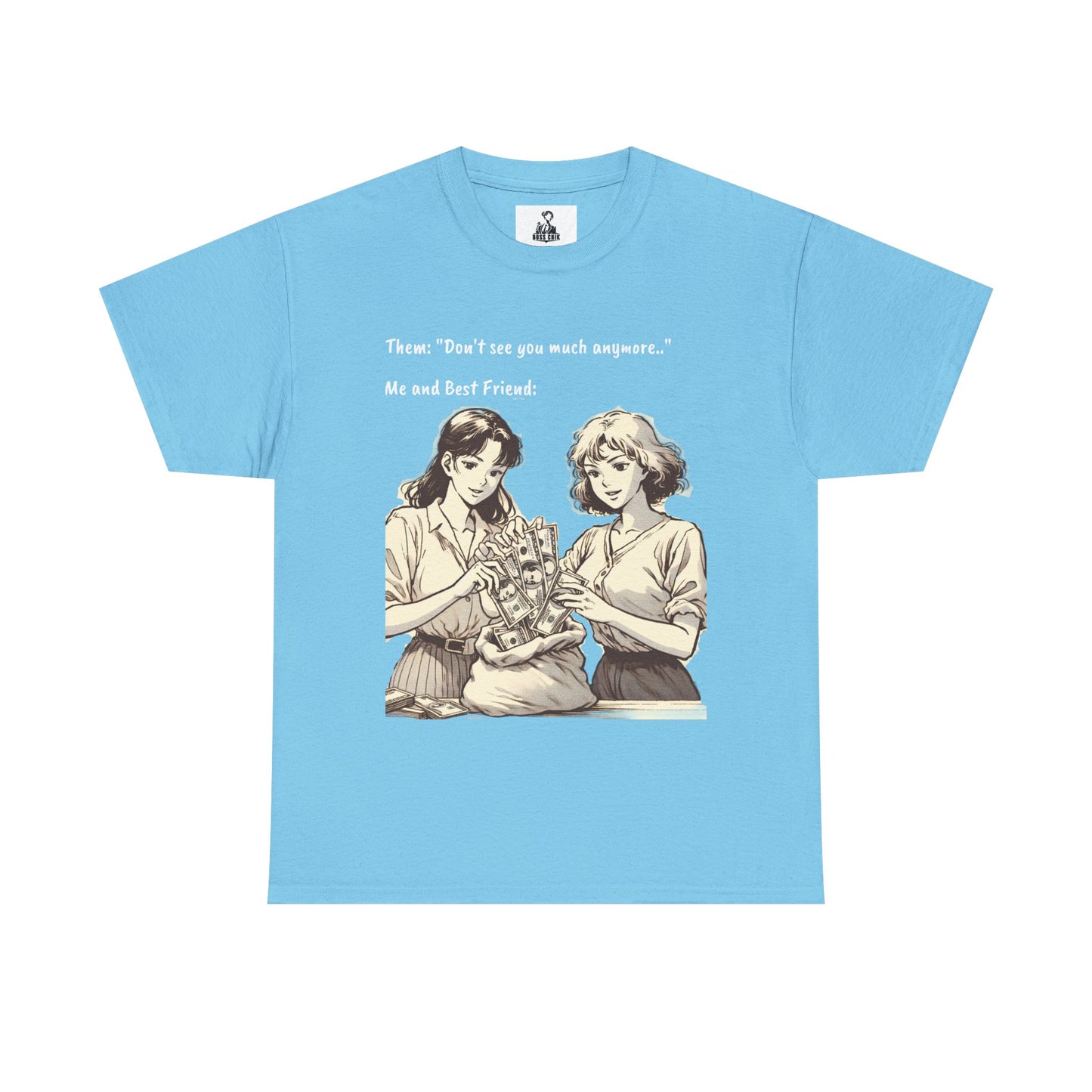 BossChik "Best Friends Win"  Cotton Tee -