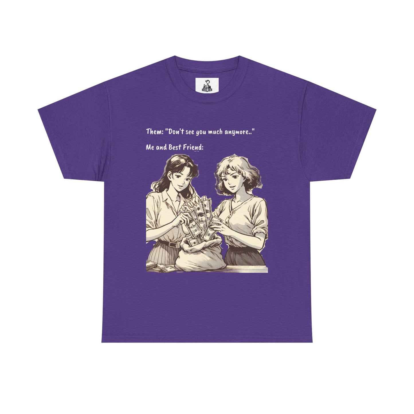 BossChik "Best Friends Win"  Cotton Tee -