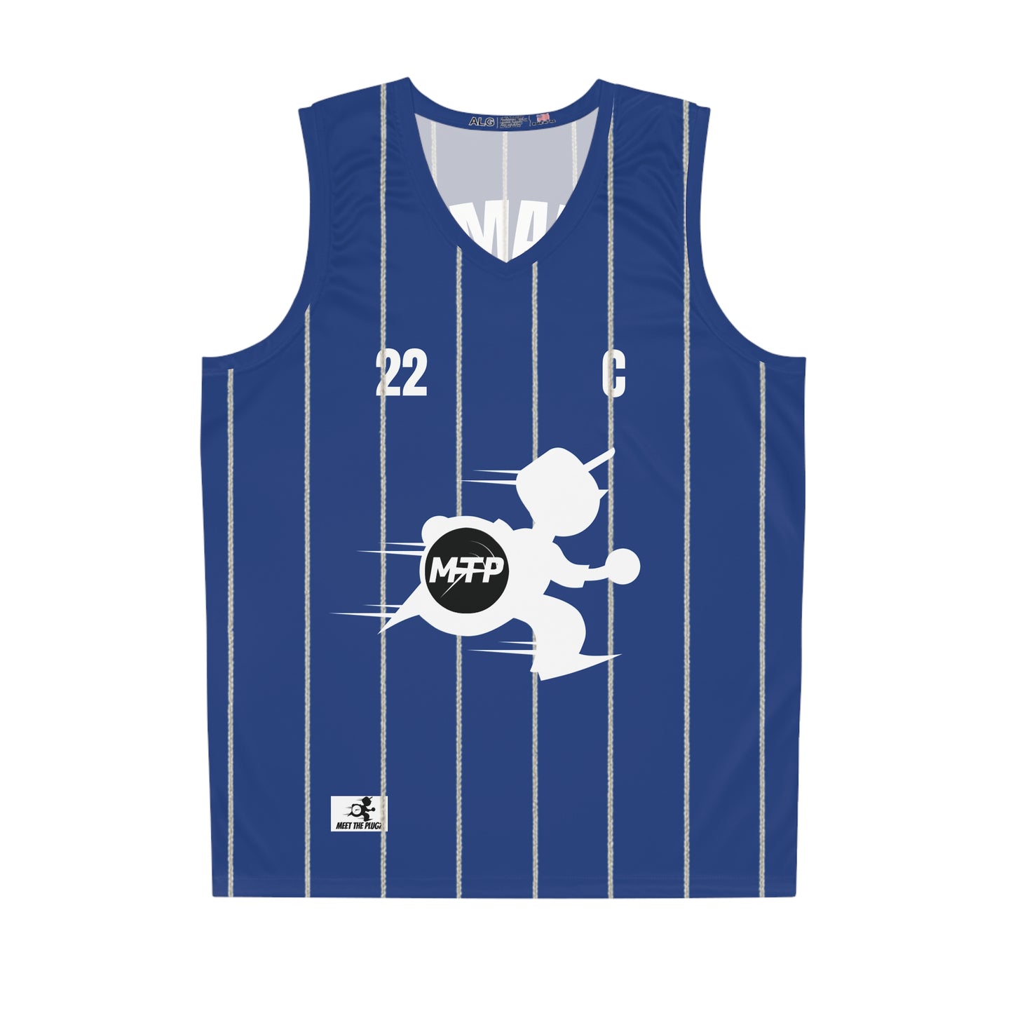 MTP Ball Out Customizable Basketball Jersey-Pinstripes