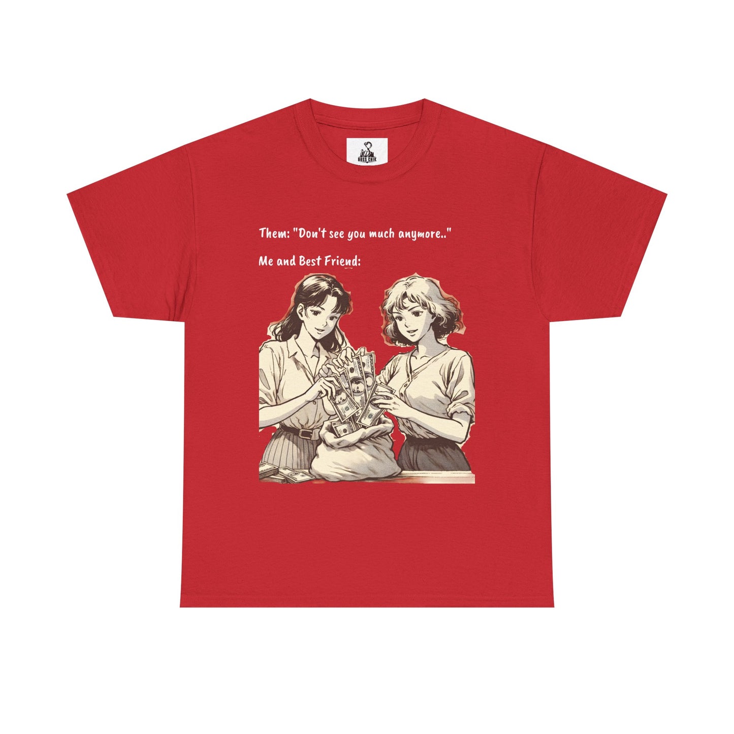 BossChik "Best Friends Win"  Cotton Tee -