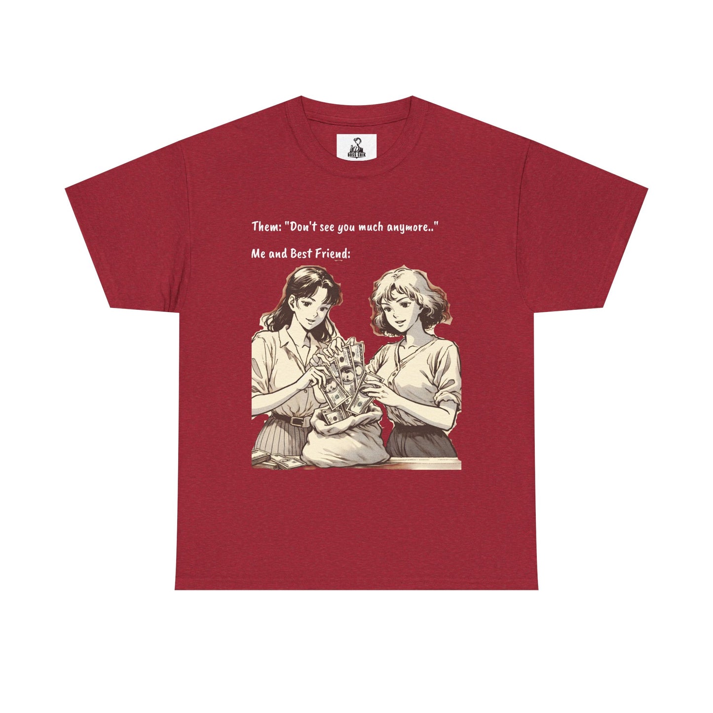 BossChik "Best Friends Win"  Cotton Tee -