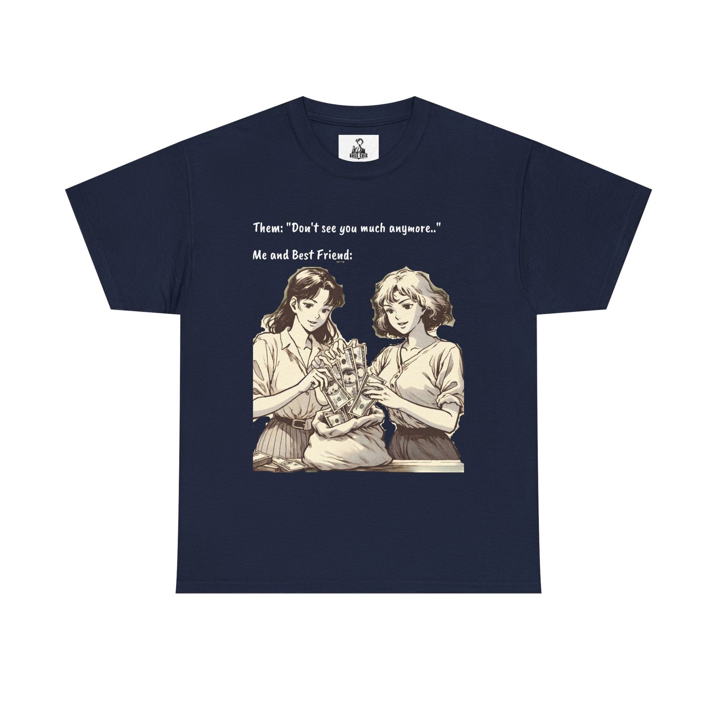 BossChik "Best Friends Win"  Cotton Tee -