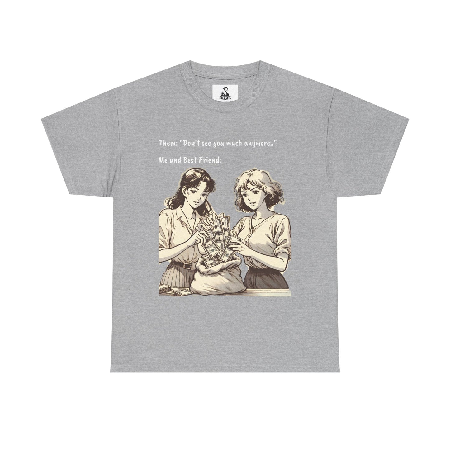 BossChik "Best Friends Win"  Cotton Tee -