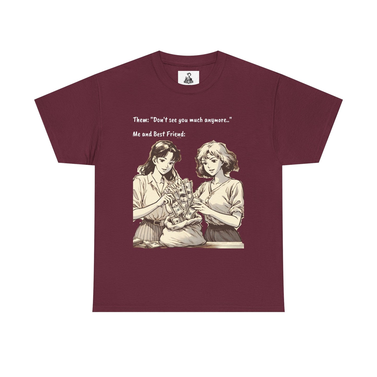 BossChik "Best Friends Win"  Cotton Tee -