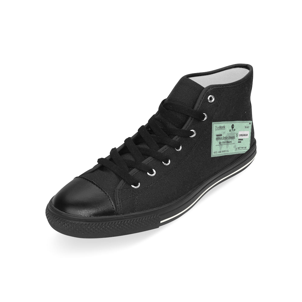 MTP CUT THE CHECK CHUCKS Men’s Classic High Top Canvas Shoes