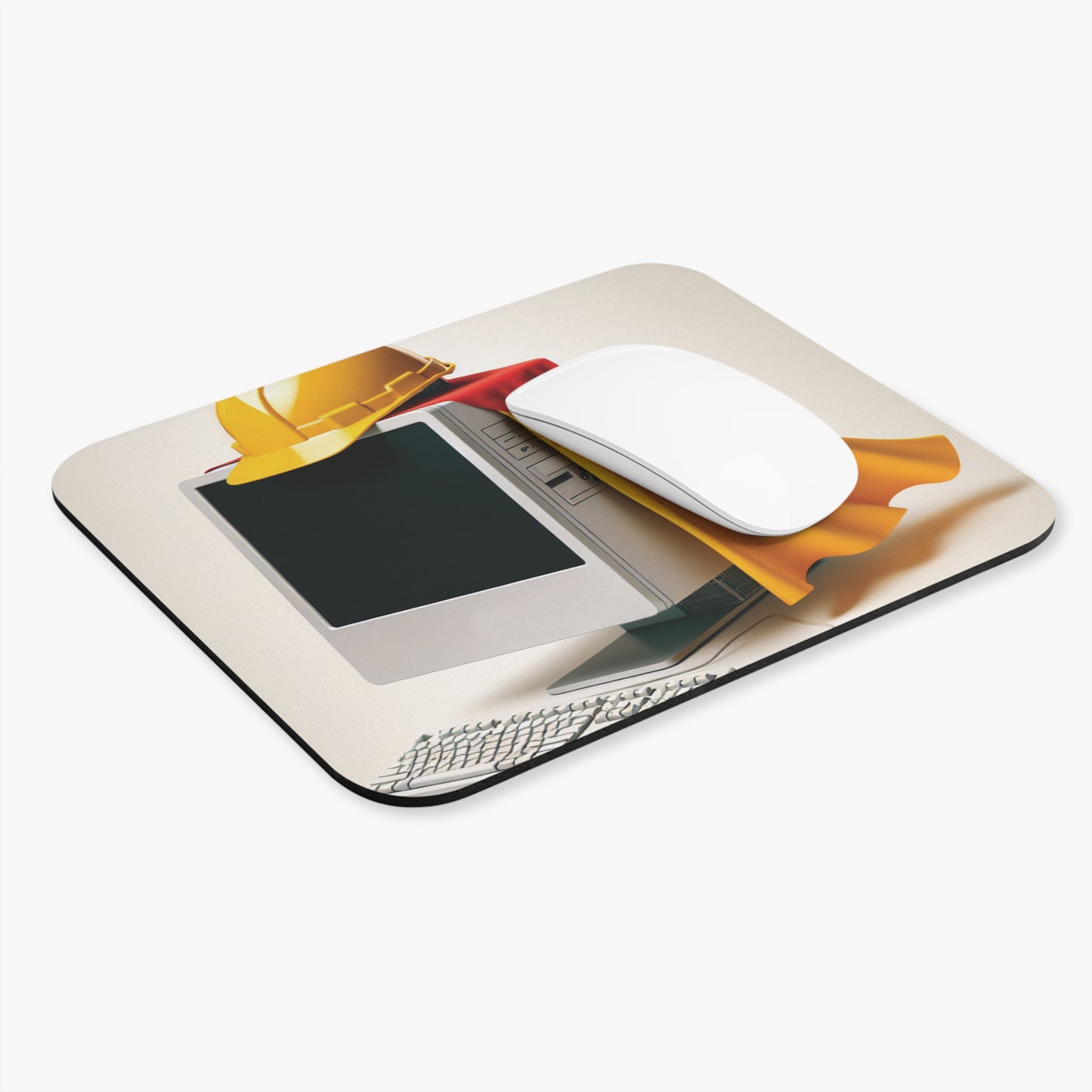 Superhero Tech Computer Mouse Pad | Fun Desk Accessory, Office Gift, Gamer Essential, Unique Home Decor, Tech Decor