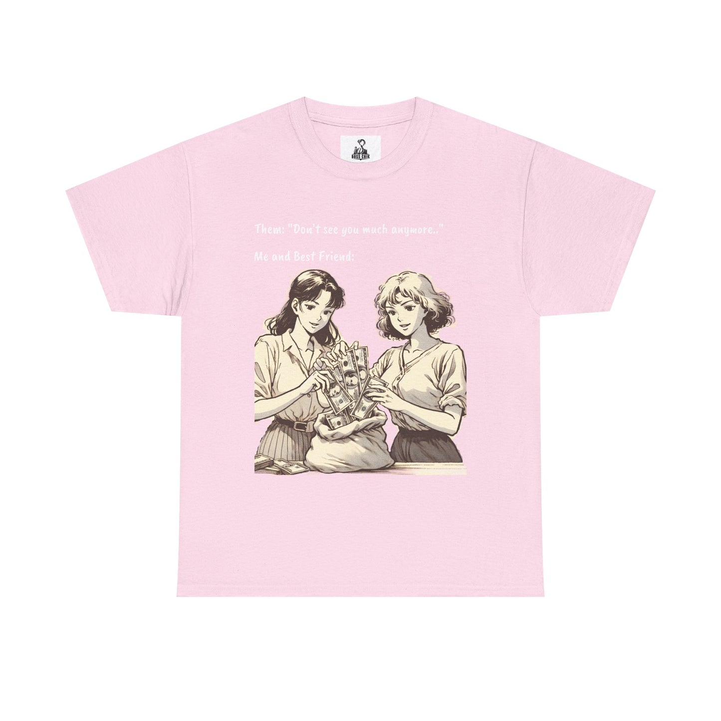 BossChik "Best Friends Win"  Cotton Tee -