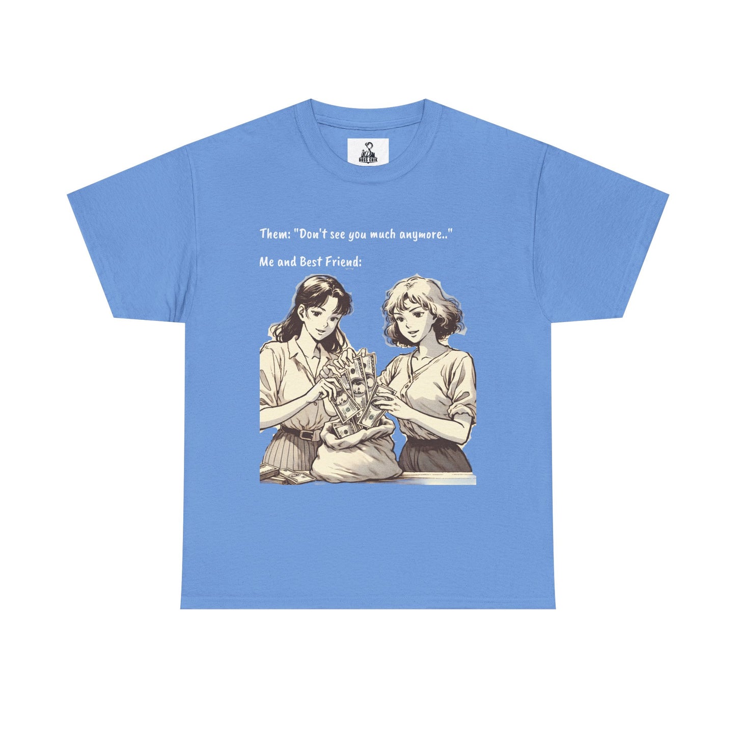 BossChik "Best Friends Win"  Cotton Tee -
