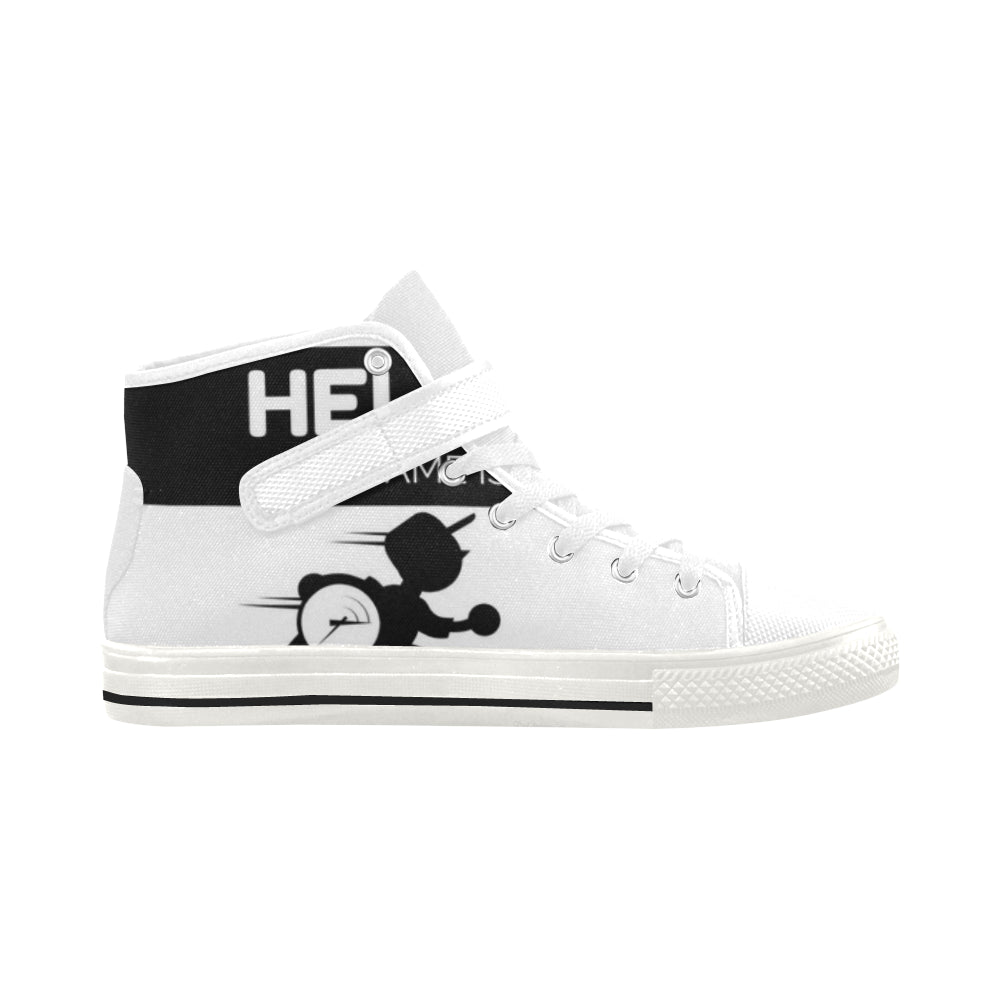 my name is mtp strapped chucks white Aquila Strap Men's Shoes