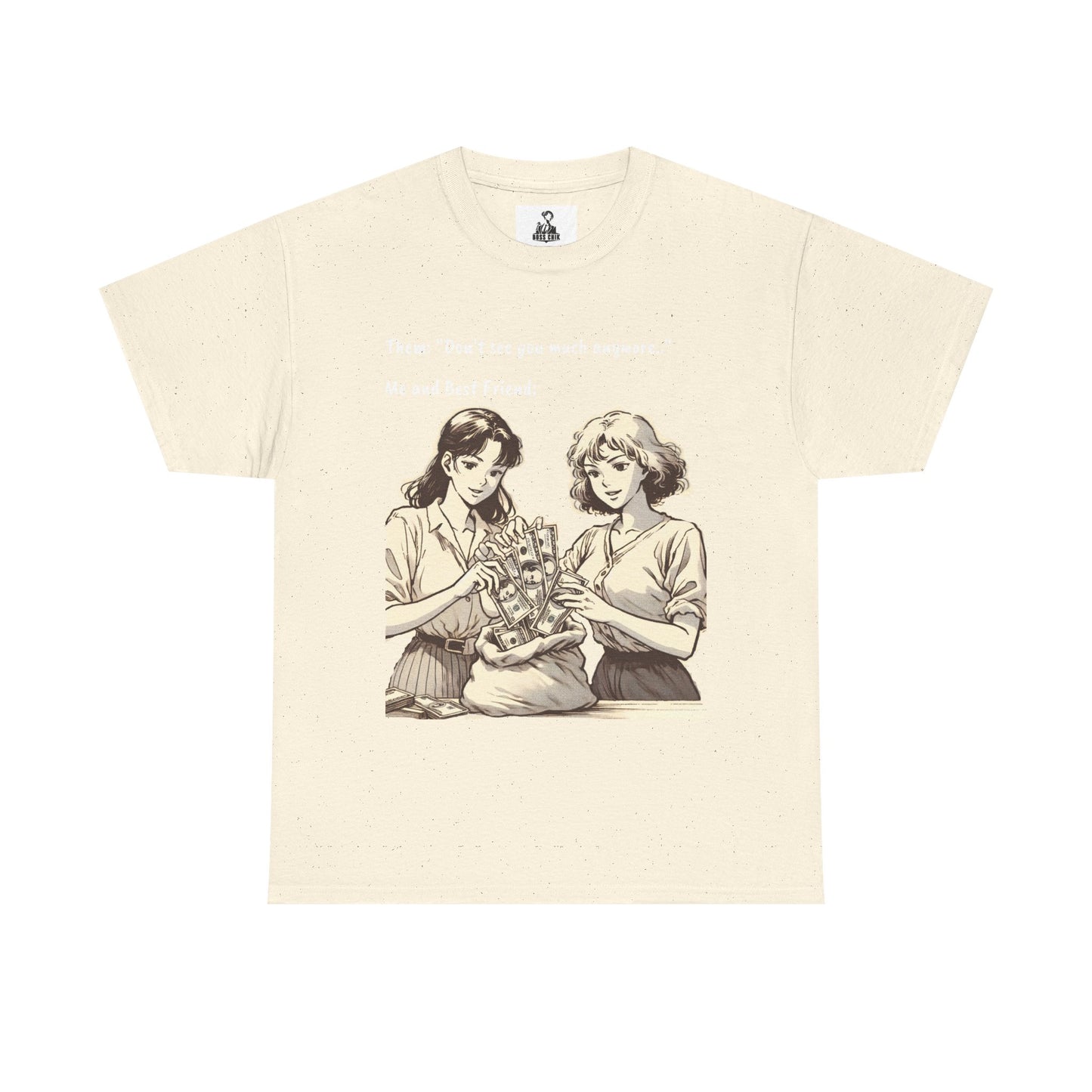 BossChik "Best Friends Win"  Cotton Tee -