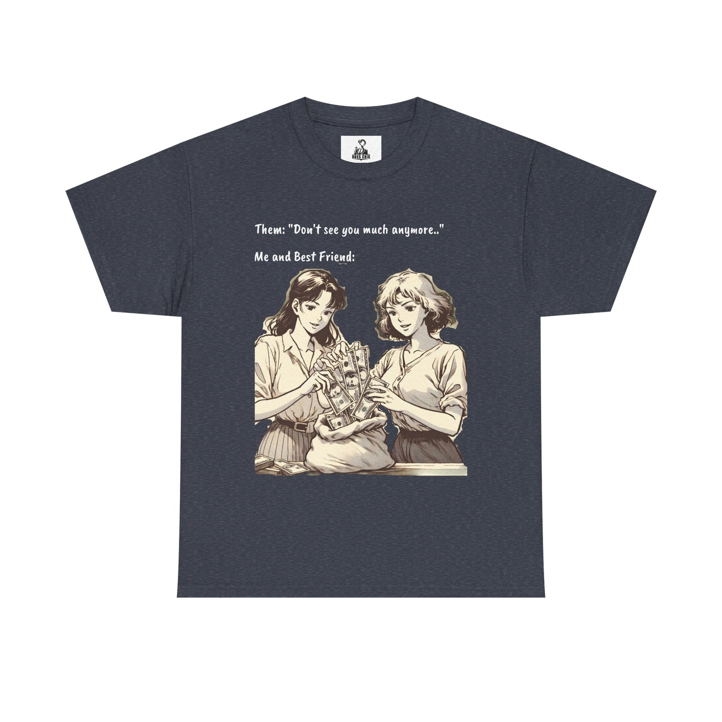 BossChik "Best Friends Win"  Cotton Tee -