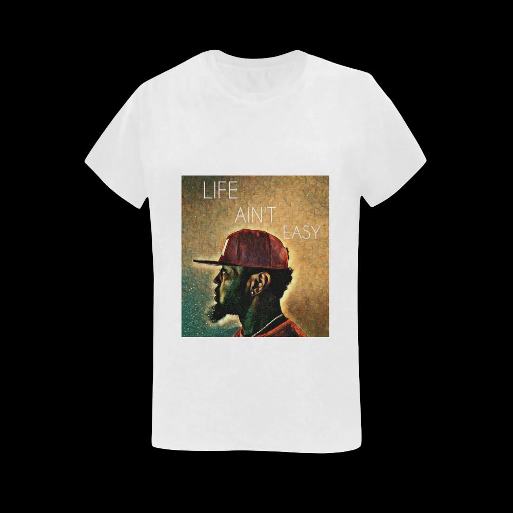 LAE womens T-shirt Women's T-Shirt in USA Size (Two Sides Printing)