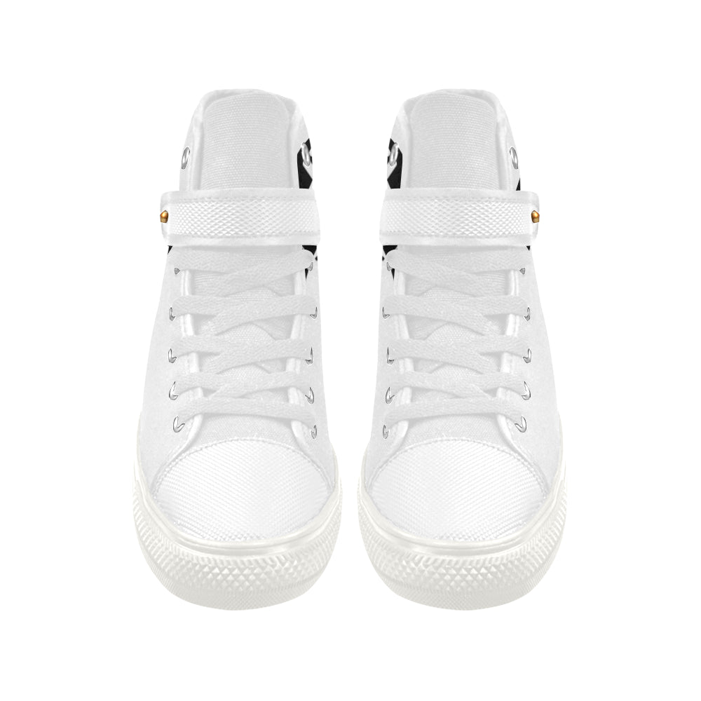 my name is mtp strapped chucks white Aquila Strap Men's Shoes