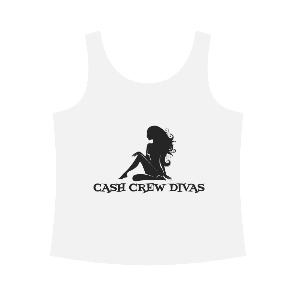 DIVAS TANK TOP-WHT All Over Print Tank Top for Women