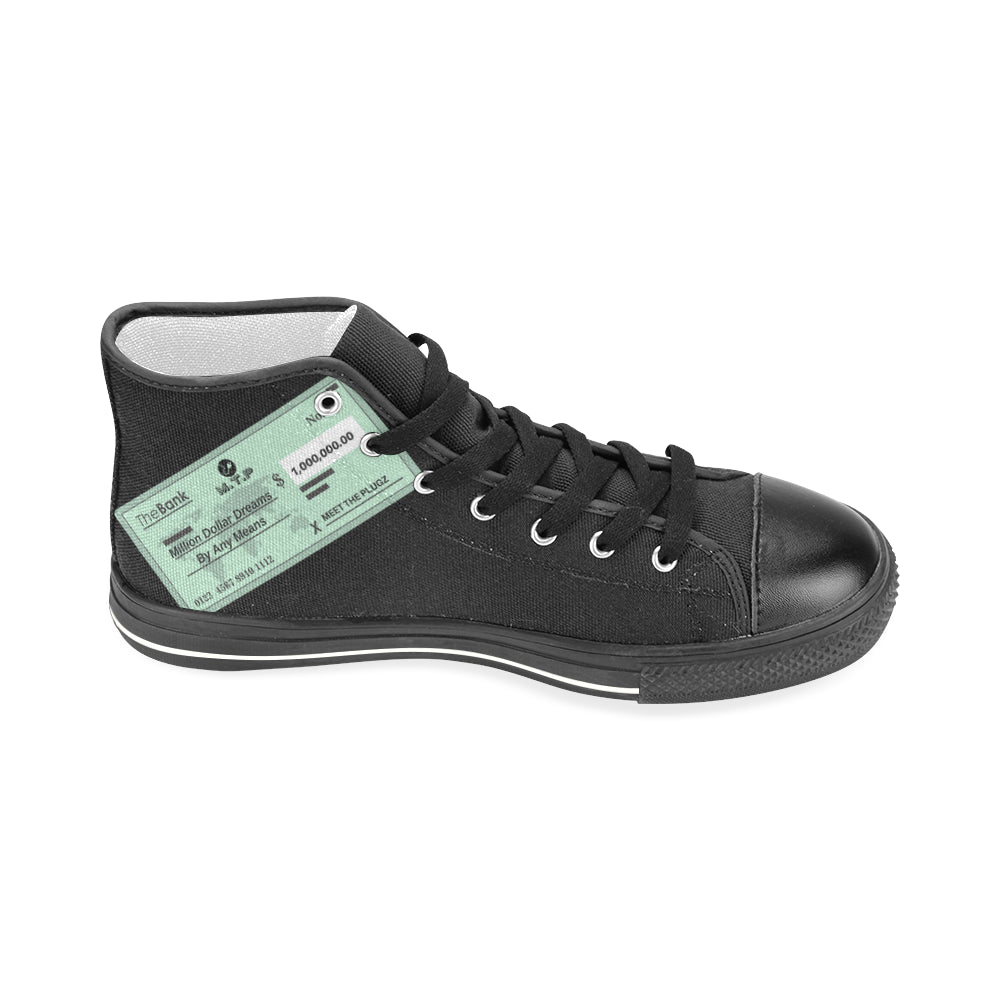 MTP CUT THE CHECK CHUCKS Men’s Classic High Top Canvas Shoes