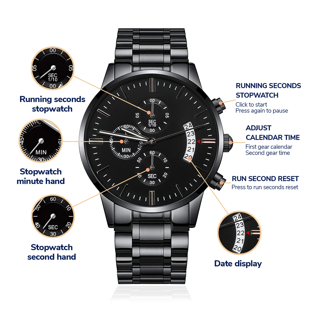 MTP Clock It Chronograph Watch