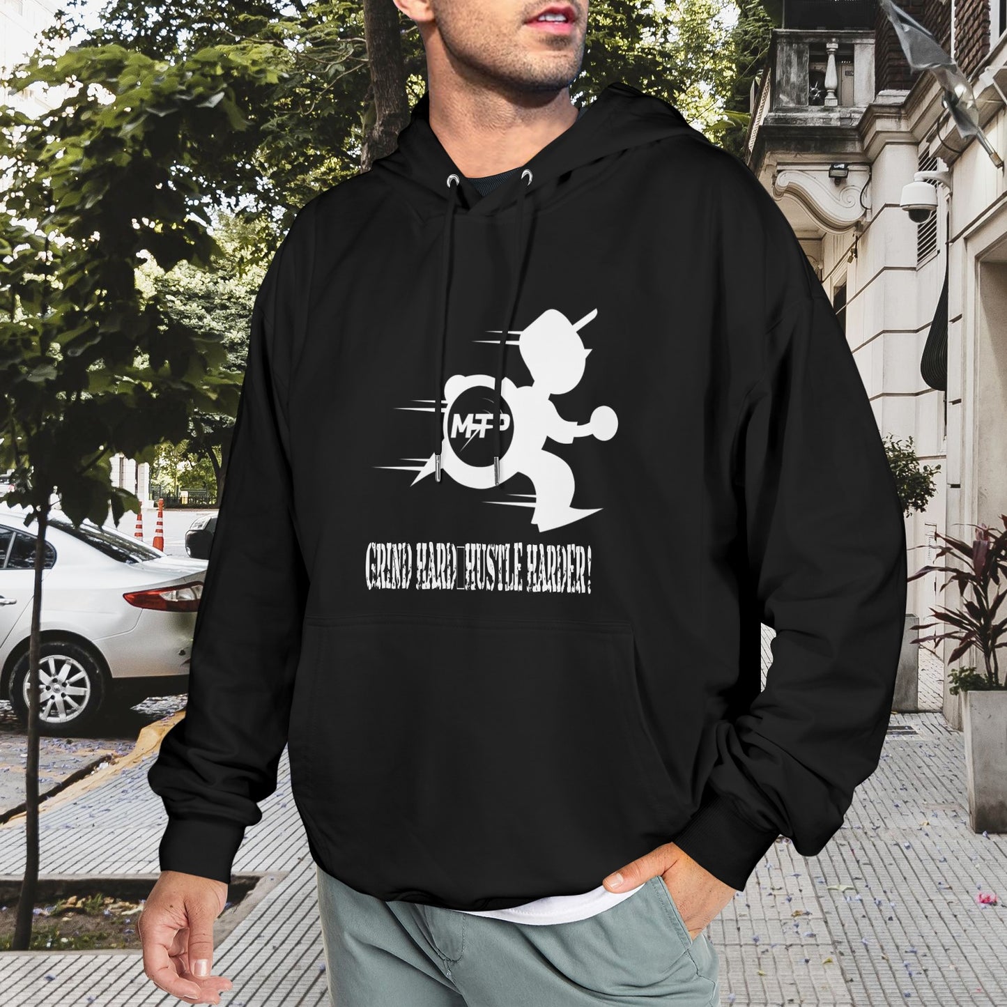Grind Hard Hustle Harder Hoodie Men's Hoodie